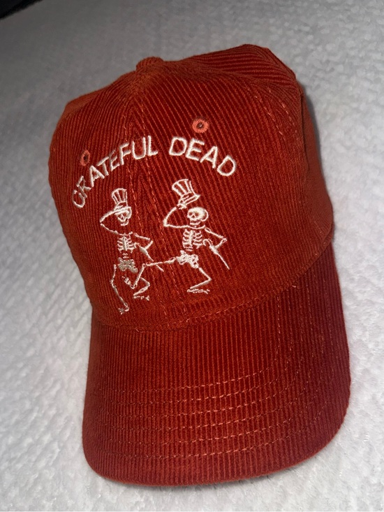 Grateful Dead Accessories - Grateful Dead Orange Corduroy Logo Cap